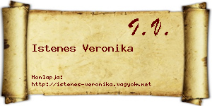 Istenes Veronika névjegykártya