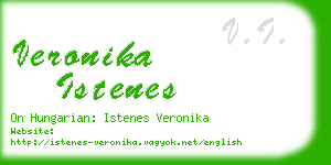 veronika istenes business card